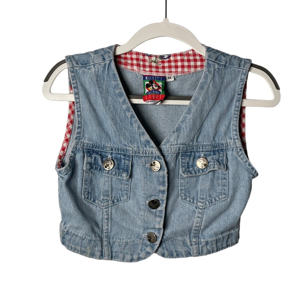 Vintage Mickey & Minnie Denim Vest